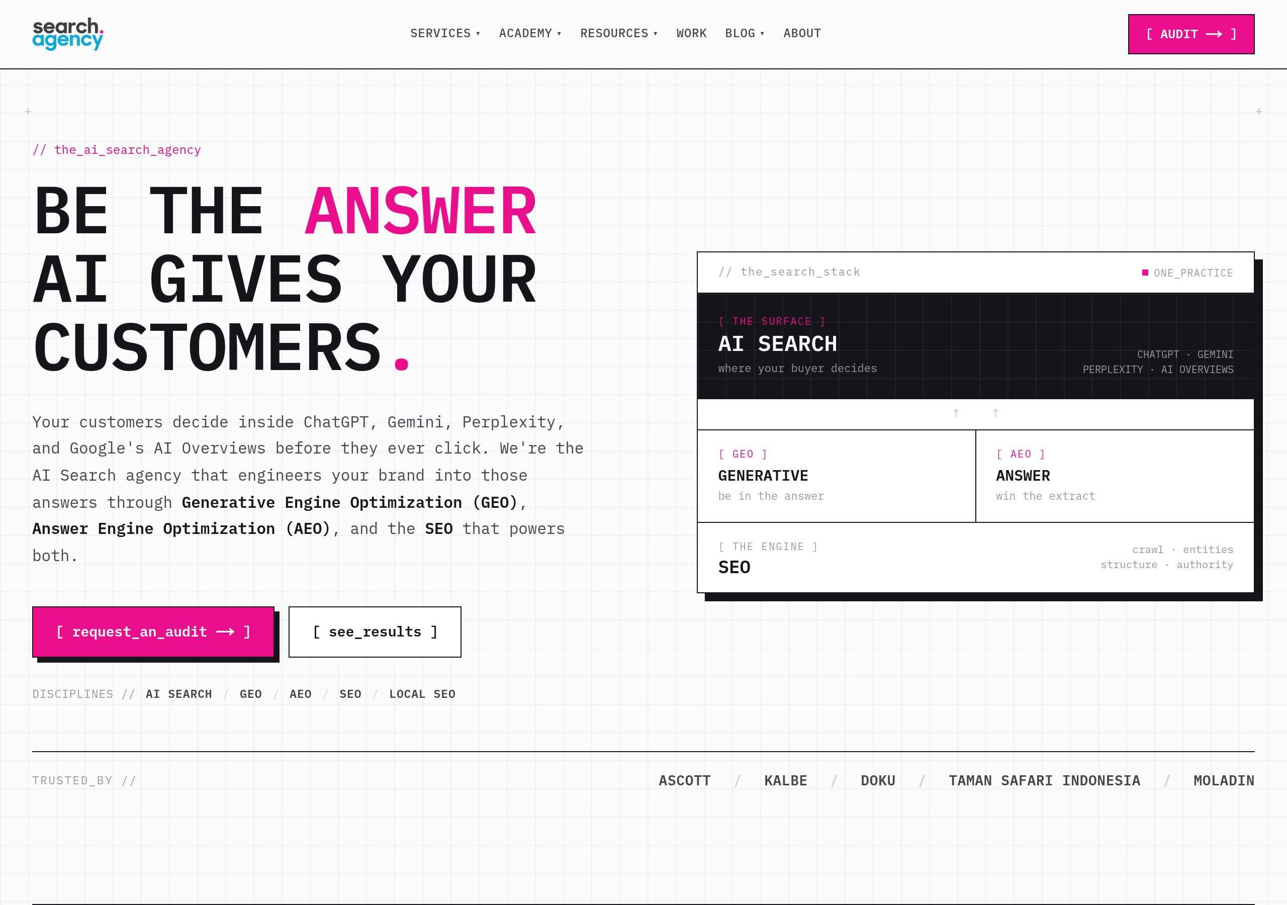 Search Agency website